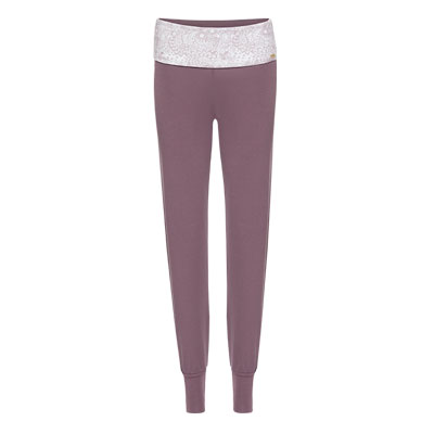 Pantalón yoga algodón orgánico, Lila