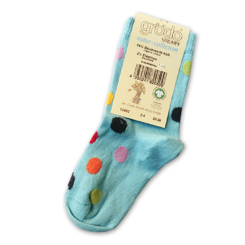 Organic cotton socks Kids polka dots