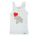 Camiseta interior algodón orgánico niña elefante  talla 128 COMAZO