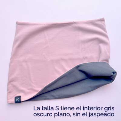 Haramaki de cotóorgànic reversible Rosa-Gris