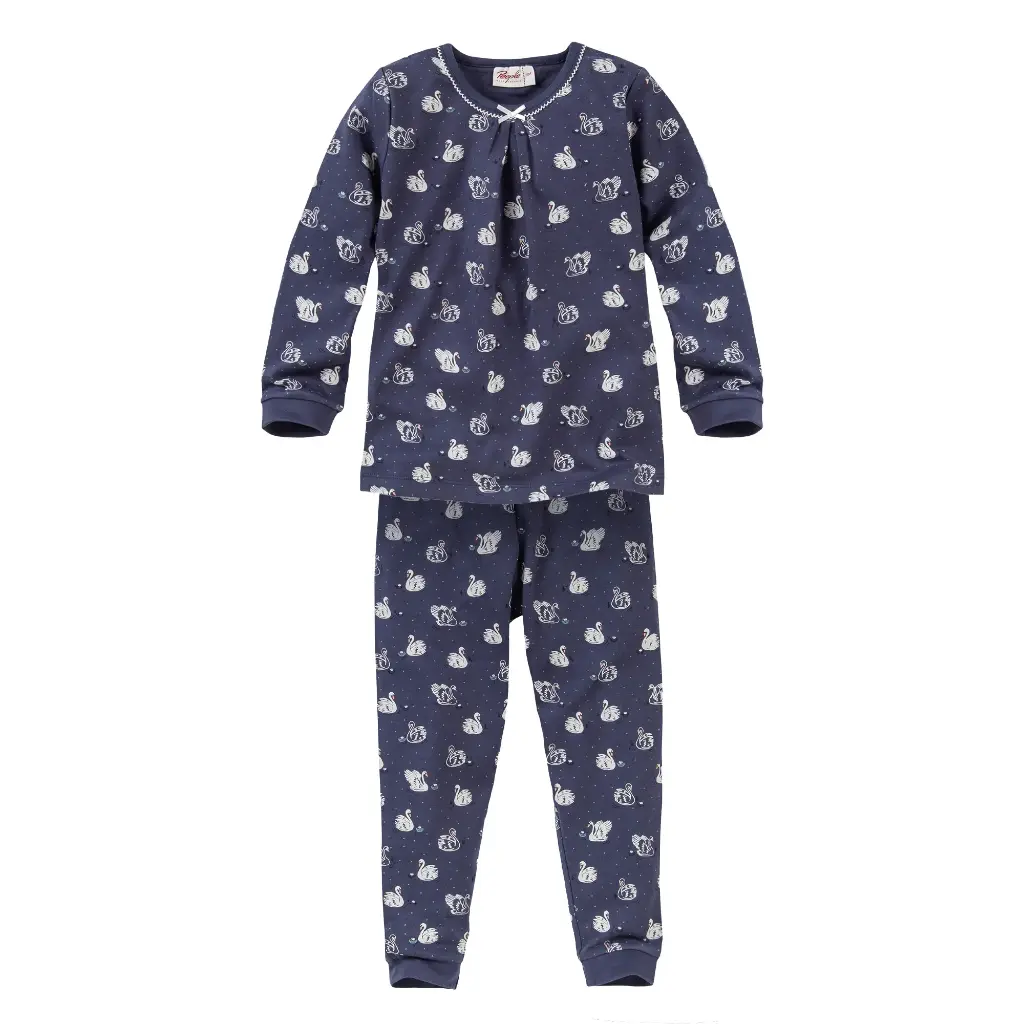 Pijama para niños 100% algodón orgánico Cisnes