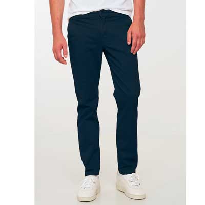 Pantalón chino de algodón orgánico, marrón