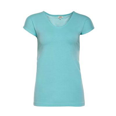 Camiseta pijama algodón orgánico 100%, Turquesa