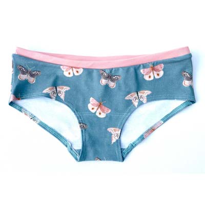 Butterflies organic cotton culotte panties