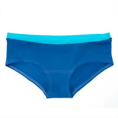 Navy organic cotton bikini panties