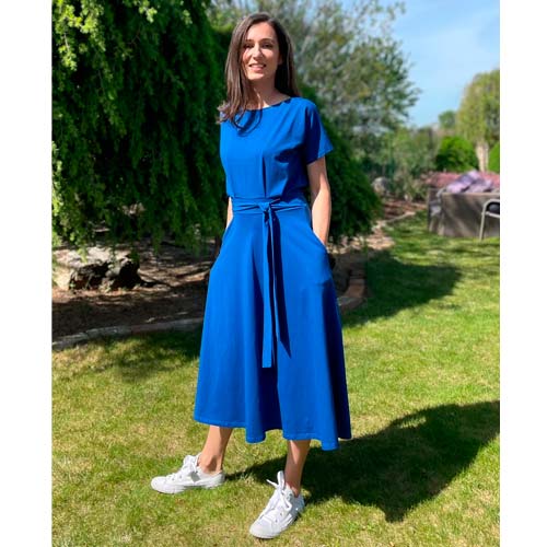 Blue organic cotton dress