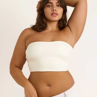 Organic cotton bandeau top