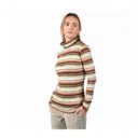 Camiseta algodón orgánico 100% cuello alto NIA Rayas