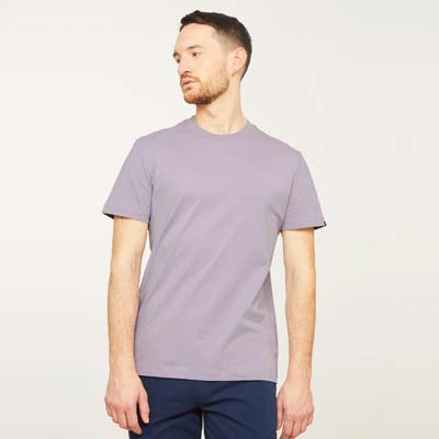 Camiseta 100% algodón orgánico AGAVE morada