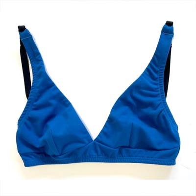 Navy organic cotton bikini bra