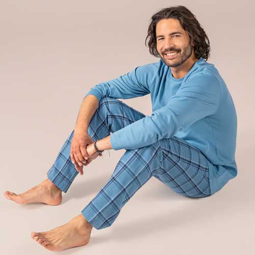 Men's pajamas made of 100% organic cotton PEKKA