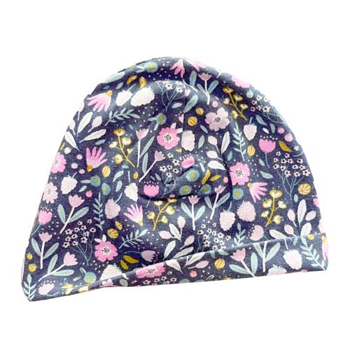 Gorro algodón orgánico 100% infantil de Flores