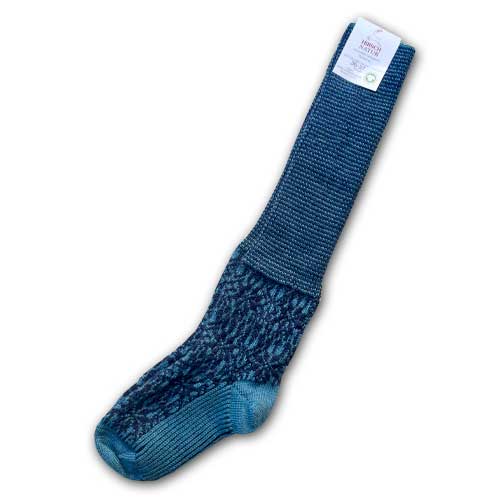 Nordic Merino Wool High Socks Turquoise