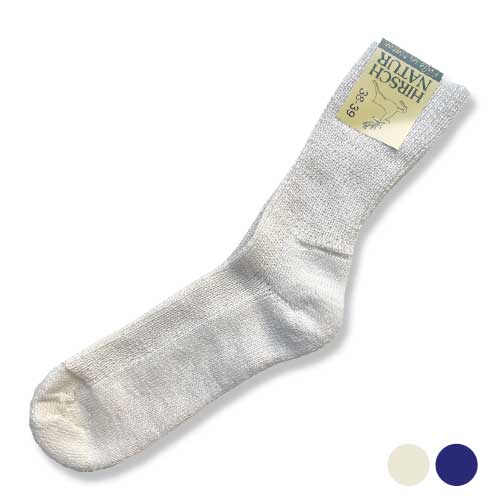 Merino wool and silk sock