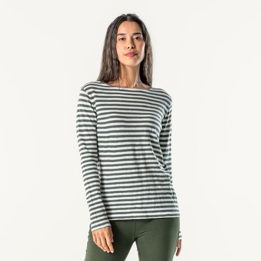 SINIA Striped women's organic cotton t-shirt