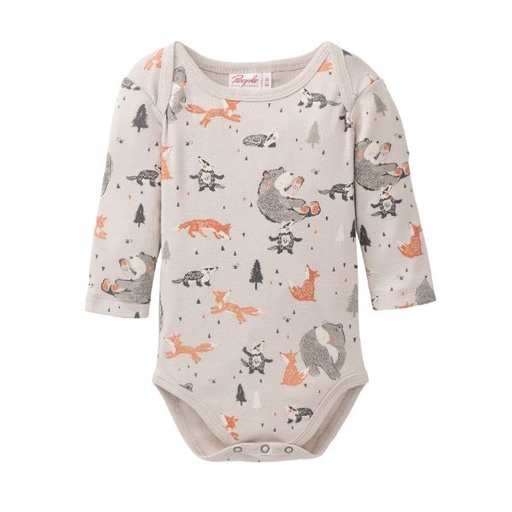 100% organic cotton baby bodysuit Forest Animals