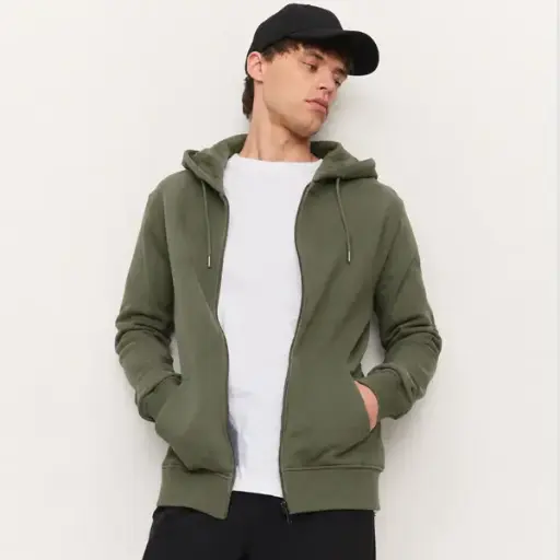 Sudadera ecológica algodón orgánico BIRCH Verde
