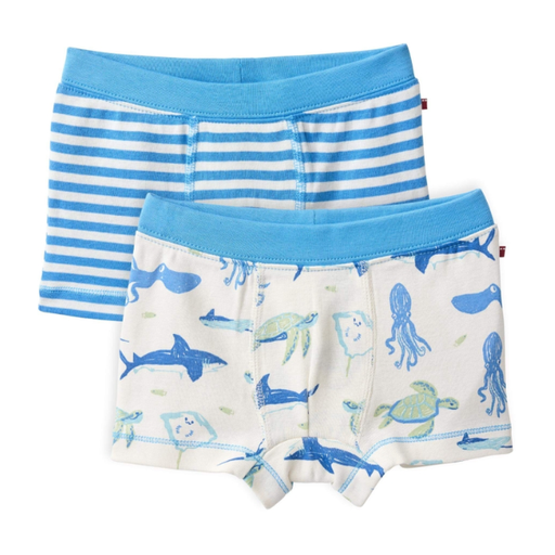 100% organic cotton boxer pack for boys, Ocean