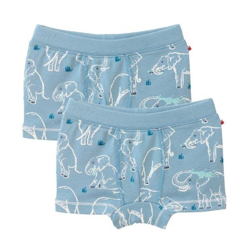 100% organic cotton boxer pack for boys, Elephants