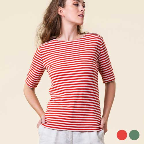 Camiseta rayas 100% algodón orgánico