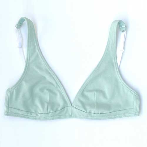 Organic Cotton Bikini Bra Mint
