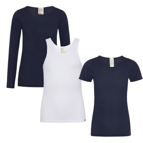 Pack 3 Samarretes interiors cotó orgànic nens i nenes