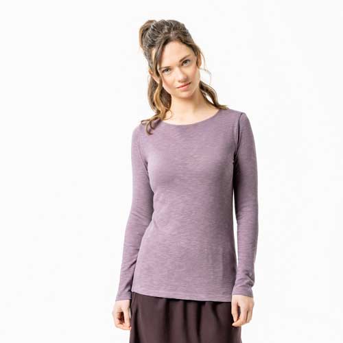 Camiseta 100% algodón orgánico mujer SINIA lila