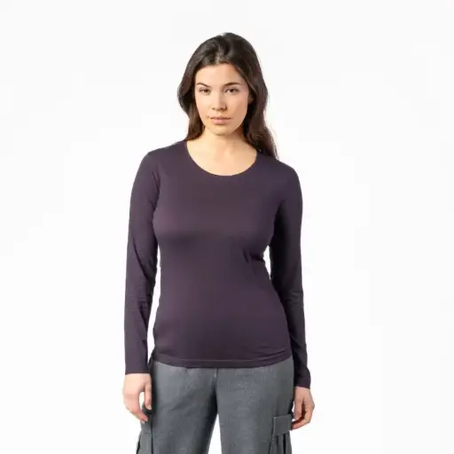 Camiseta algodón orgánico 100% Susanna Púrpura