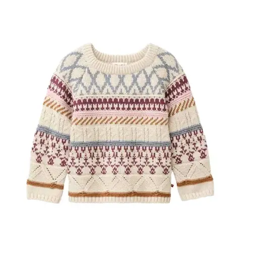 Jersey de punto algodón orgánico 100% para peques Vintage