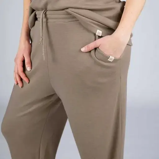 Pantalons jogger de llana i seda unisex