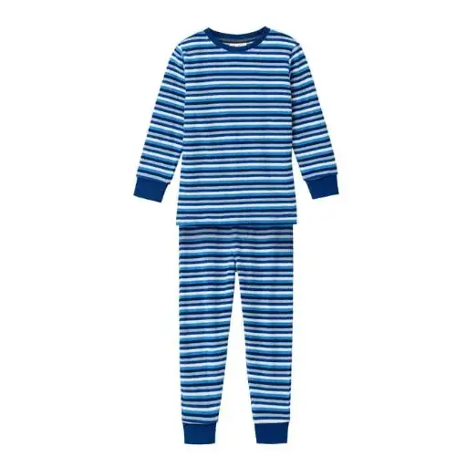 Pijama de rizo algodón orgánico 100% con rayas marineras
