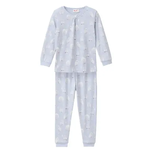 Pijama para niñas algodón orgánico 100% Búho