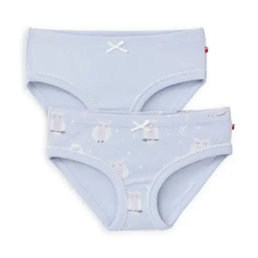 Pack of 100% organic cotton Owl girls' panties