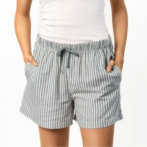 Pantalón corto pijama 100% algodón orgánico mujer TRICIA
