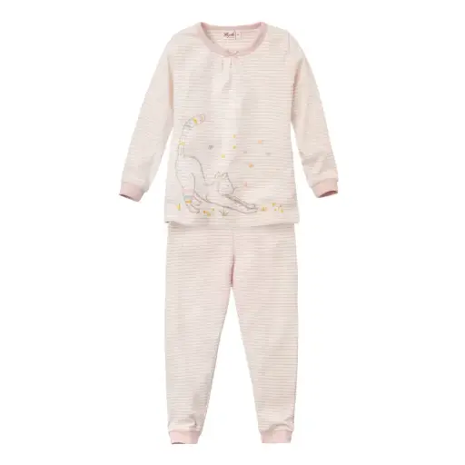 Girls' 100% Organic Cotton Cat Pajamas