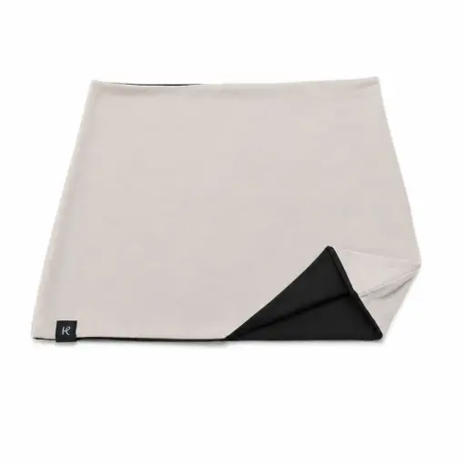 Reversible organic cotton haramaki, grey/light cream-black