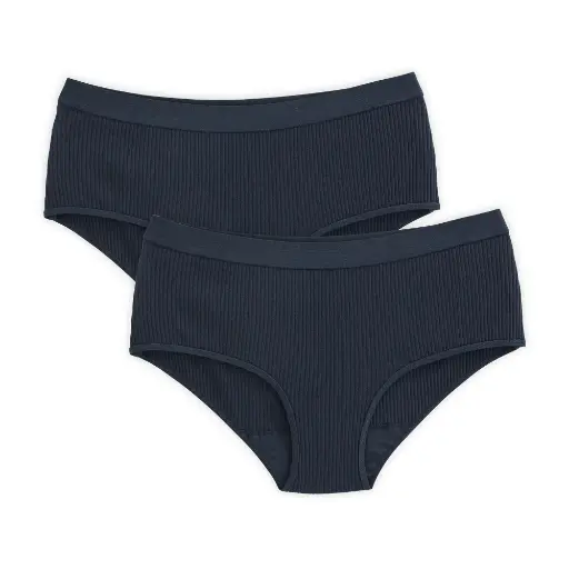 Pack de 2 Bragues cotó orgànic Blau marí en teixit canalé