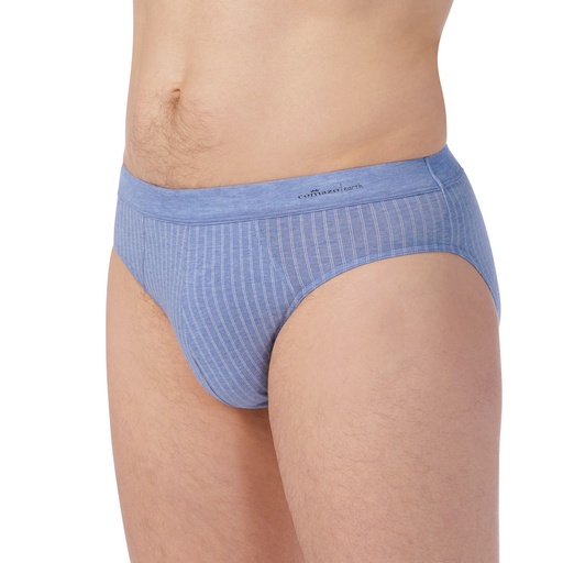 Organic cotton briefs, striped blue Talla XXL