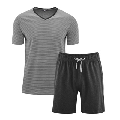 PIJAMA PARA HOMBRE DE ALGODÓN ORGÁNICO HOOGHLY CARBON