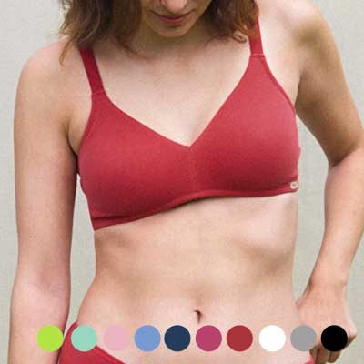 Organic cotton soft  non wired bra