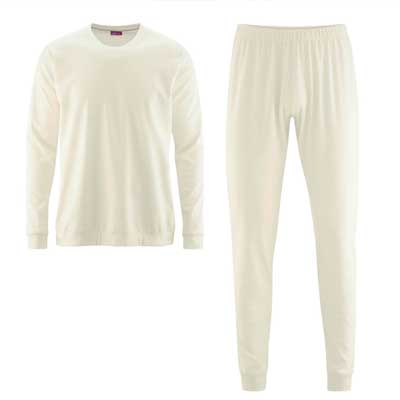 Pijama 100% algodón orgánico hombre sin tintes ALVAR