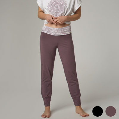 Pantalones yoga de cáñamo con bolsillos - Ropa de yoga ecológica