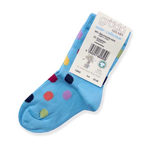 Organic cotton socks Kids polka dots