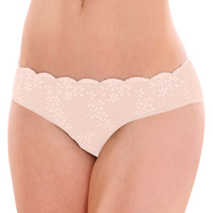 Organic cotton panties, lace